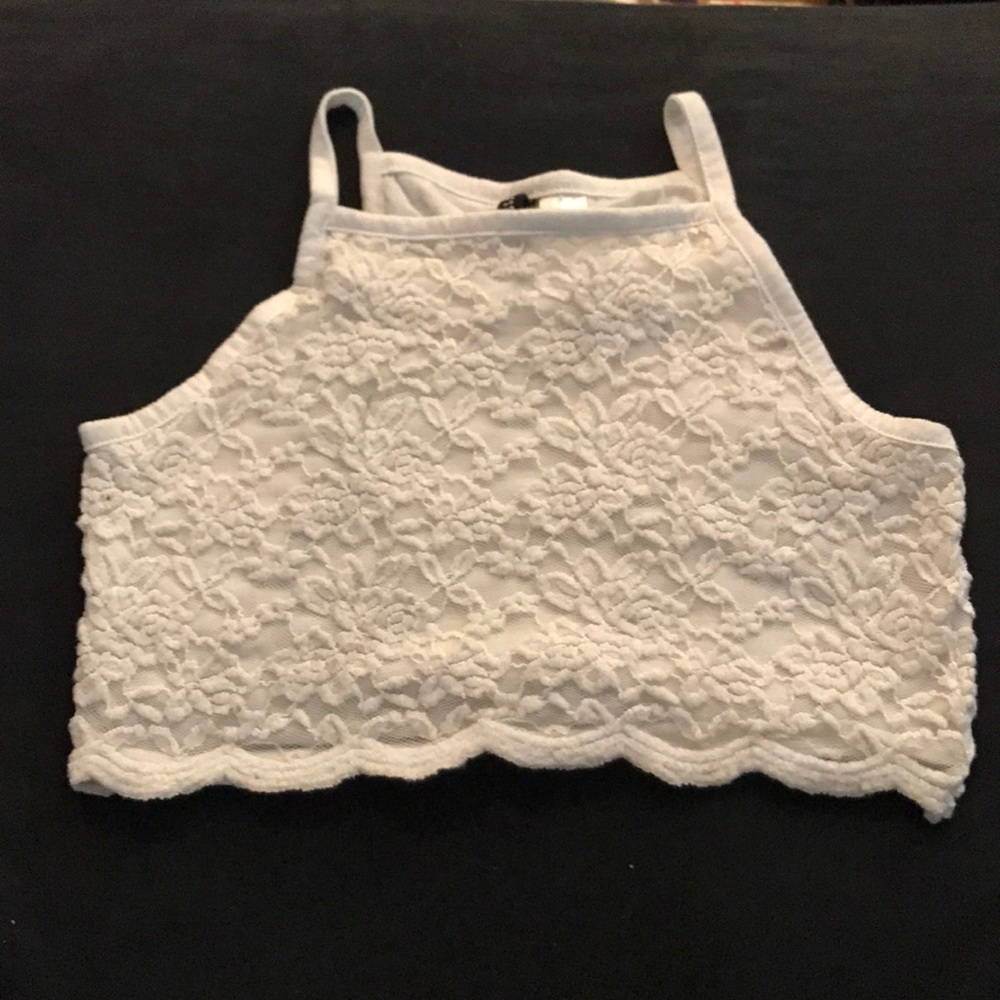 H&M white eyelet bandeau